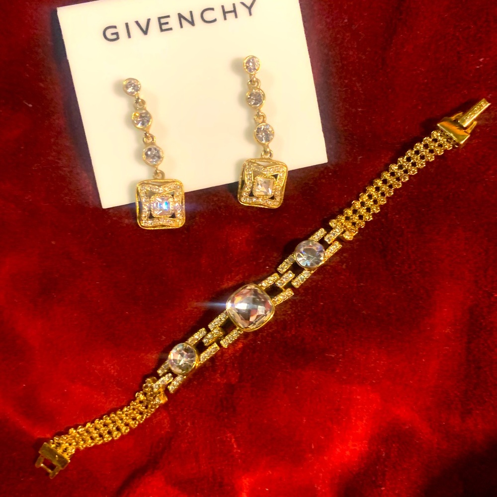Designer jewelry bracelet and matching earrings